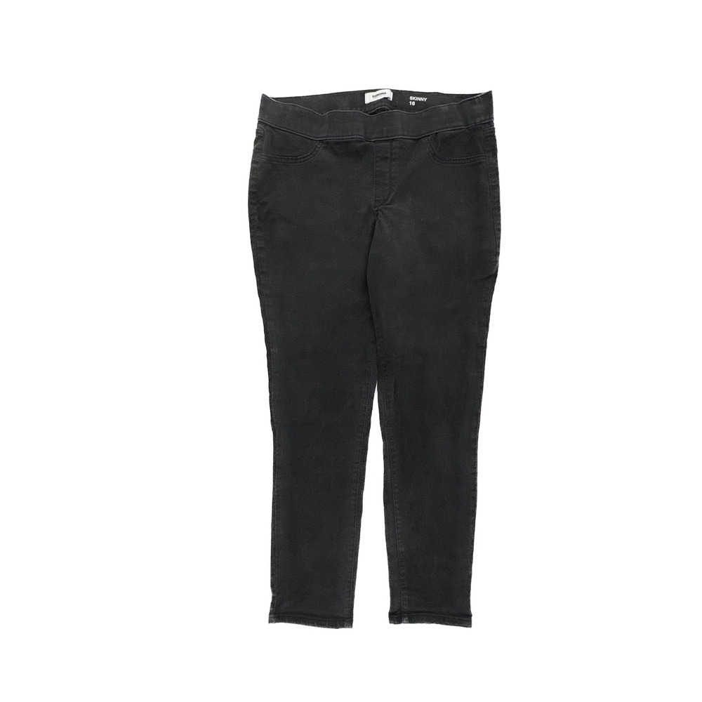Sonoma Goods for Life Womens Skinny Pull On Jeans Black Size 16 Stretch Jeggings